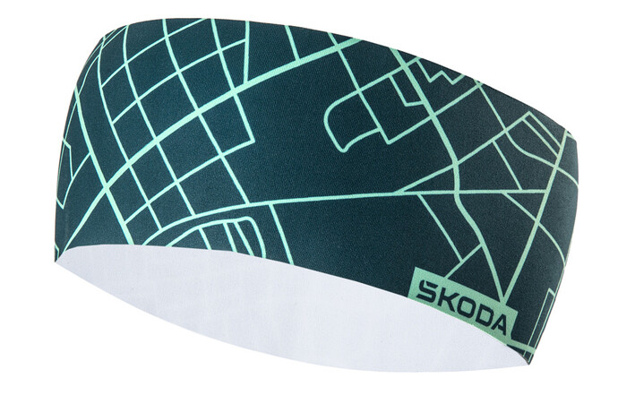 Škoda Stirnband, Unisex, emerald green/electric green