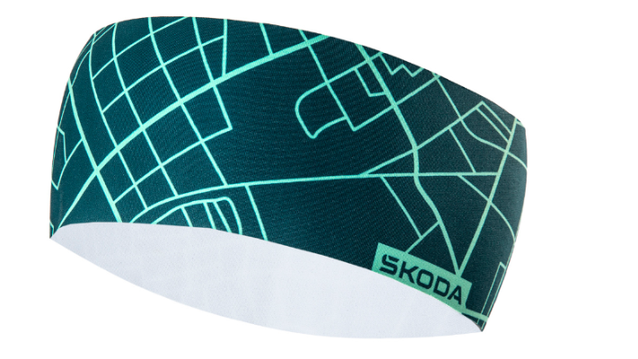 Škoda Stirnband, Unisex, emerald green/electric green