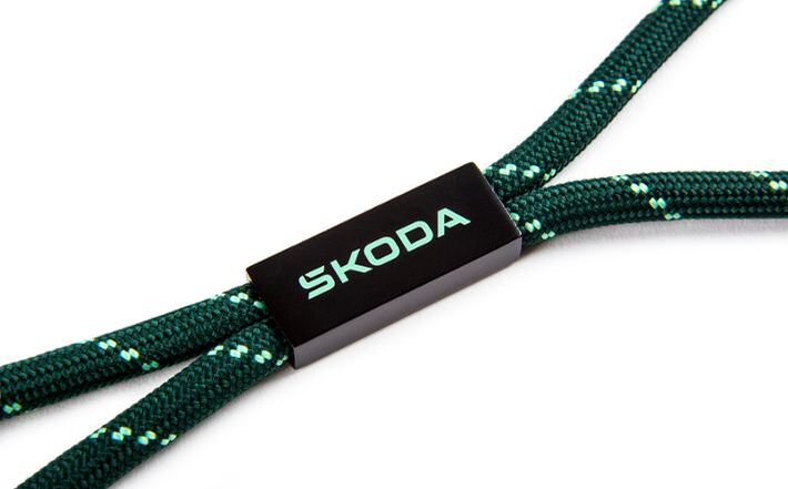 Škoda Lanyard, emerald green