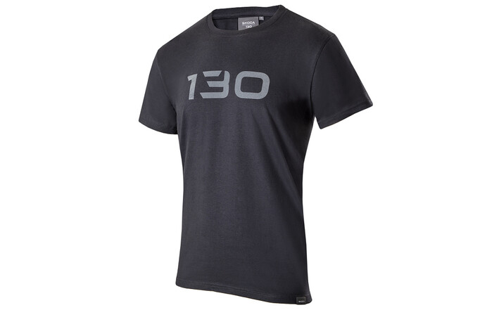 Škoda Unisex T-Shirt "130 Jahre", grau