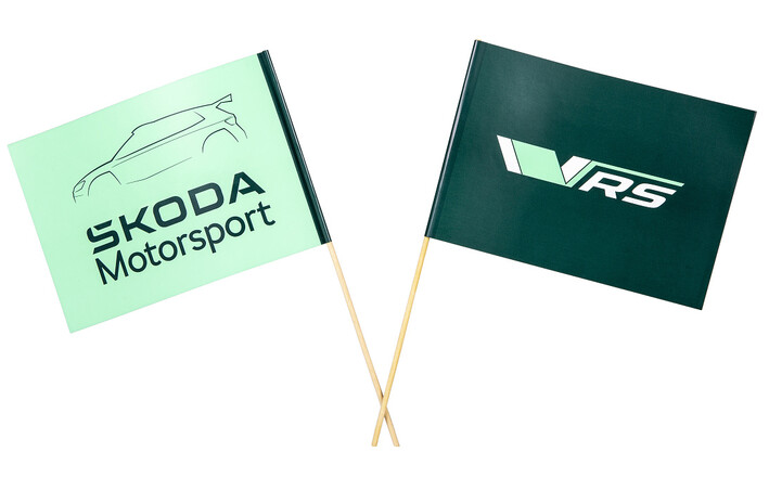 Škoda Handflagge Motorsport