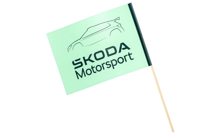 Škoda Handflagge Motorsport