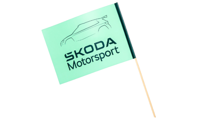 Škoda Handflagge Motorsport