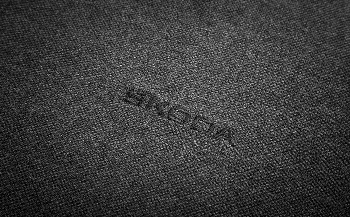 Škoda Herren Poloshirt, grau