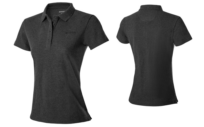 Škoda Damen Poloshirt, grau